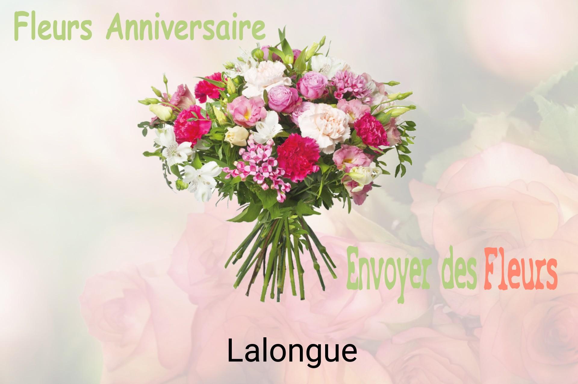 Bouquet de fleurs d’anniversaire livré à Lalongue